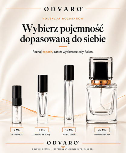 ODVARO - wybierz pojemnosc odlewki perfum: 2 ml, 5 ml, 10 ml lub 30 ml
